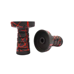 Глиняная чаша Gusto Bowls Harmony Black Glaze Black Red (красно-чёрная поливка)