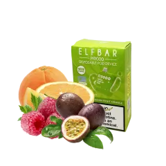 Elf Bar Pi9000 Raspberry passion fruit orange (Малина Маракуйя Апельсин) Одноразовый POD