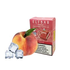 Elf Bar Pi9000 Peach ice (Персик Лёд) Одноразовый POD