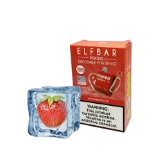 Elf Bar Pi9000 Strawberry ice (Клубника Лёд) Одноразовый POD