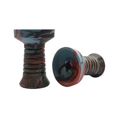 Глиняная чаша Lavart Caldera Fire Azure (синий с красным)