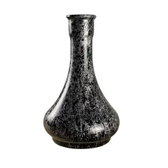 Колба для кальяна Drop Silver Splash (Чёрный, серебристые разводы) 