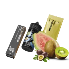 Набор для самозамеса Chaser Lux Kiwi Passion Fruit Guava Ultra (Киви Маракуйя Гуава, 50 мг, 30 мл)
