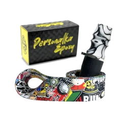 Персональный мундштук Personalka Epoxy Sakura (Белый, Чёрный)