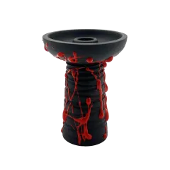 Глиняная чаша Gusto Bowls Classic Phunnel Black Red (красная поливка)