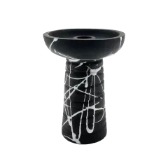 Глиняная чаша Gusto Bowls Classic Phunnel Black White (белая поливка)