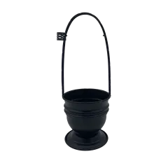 Корзина для угля Орнамент Big Black (Чёрный, Большая)