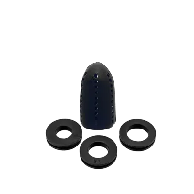 Диффузор для кальяна силиконовый Black (чёрный, с кольцами)