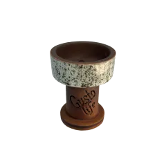 Глиняная чаша Gusto Bowls Rook White Grey (Бело-серый)