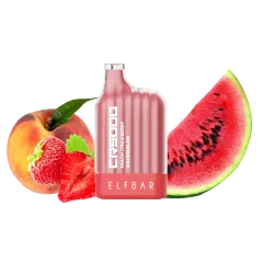 Elf Bar CR5000 Peach Strawberry Watermelon (Персик Клубника Арбуз) Одноразовый POD