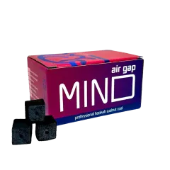 Ореховый уголь для кальяна Mind Air Gap (1 кг, 72 шт, р25)