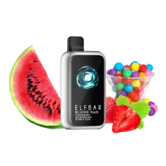 Elf Bar BC20000 Touch Strawberry Watermelon Bubble Gum (Клубника Арбуз Бабл гам) Одноразовый POD