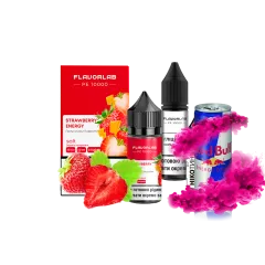 Набор для самозамеса Flavorlab PE 10000 Strawberry energy (Клубничный энергетик, 50 мг, 30 мл)