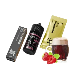 Набор для самозамеса Chaser Mix Strawberry Kvas Ultra (Клубника Квас, 65 мг, 30 мл)