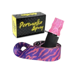 Персональный мундштук Personalka Epoxy Onyx (Розовый с белым)