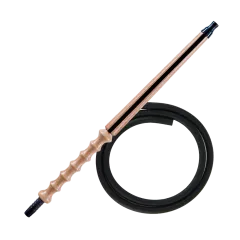 Мундштук для кальяна из дерева Karma Hookah Line Black + шланг Soft Touch (Чёрный)