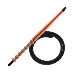 Мундштук для кальяна из дерева Karma Hookah Line Orange + шланг Soft Touch (Оранжевый)