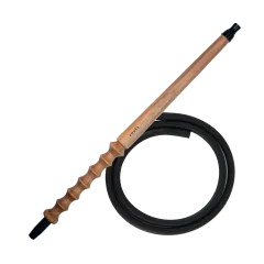 Мундштук для кальяна из дерева Karma Hookah Walnut + шланг Soft Touch (Коричневый)