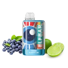 Elf Bar TE6000 Blueberry Lime (Чорниця Лайм) Одноразовий POD