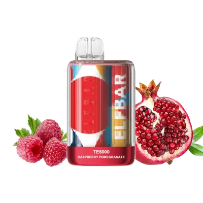 Elf Bar TE6000 Raspberry Pomegranate (Малина Гранат) Одноразовый POD