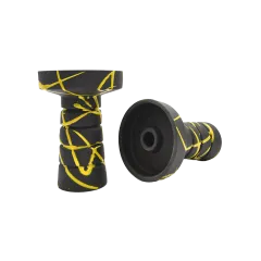 Глиняная чаша Gusto Bowls Harmony Black Glaze Yellow (жёлтая поливка)