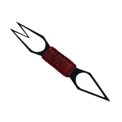 Шило-вилка Tenarat Black Red (Чёрный Красный)