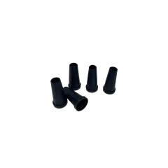 Одноразовые мундштуки для кальяна (Чёрные, конус с бортиком, 100 шт/уп)