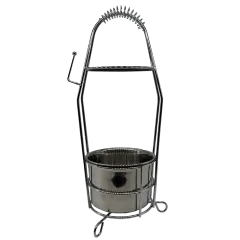 Корзина для угля Silver (Металлик)