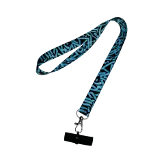 Персональный мундштук силиконовый Personalka Graffiti Blue (Сине-чёрный)