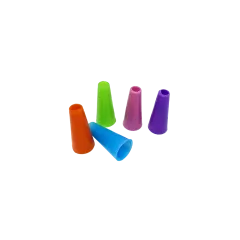 Одноразовые мундштуки для кальяна (Разноцветные, конус, 100 шт/уп)