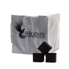 Кокосовый уголь для кальяна Phoenix (1 кг, 64 шт, р26, без коробки)