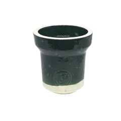 Глиняна чаша GrynBowls Accent White Electric Blue (Електро Синій)