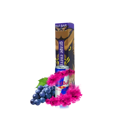 Elf Bar LUX 1500 Red Bull Grape (Виноградный Энергетик) Одноразовый POD