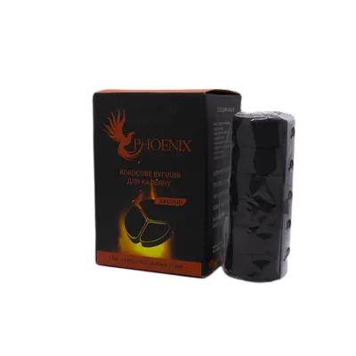 Кокосовый уголь для кальяна Phoenix Kaloud (0,25 кг, 18 шт, сегмент, без коробки)