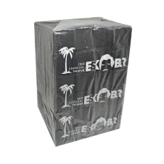 Кокосовый уголь для кальяна Eskobar (1 кг, 72 шт, р25, без коробки)